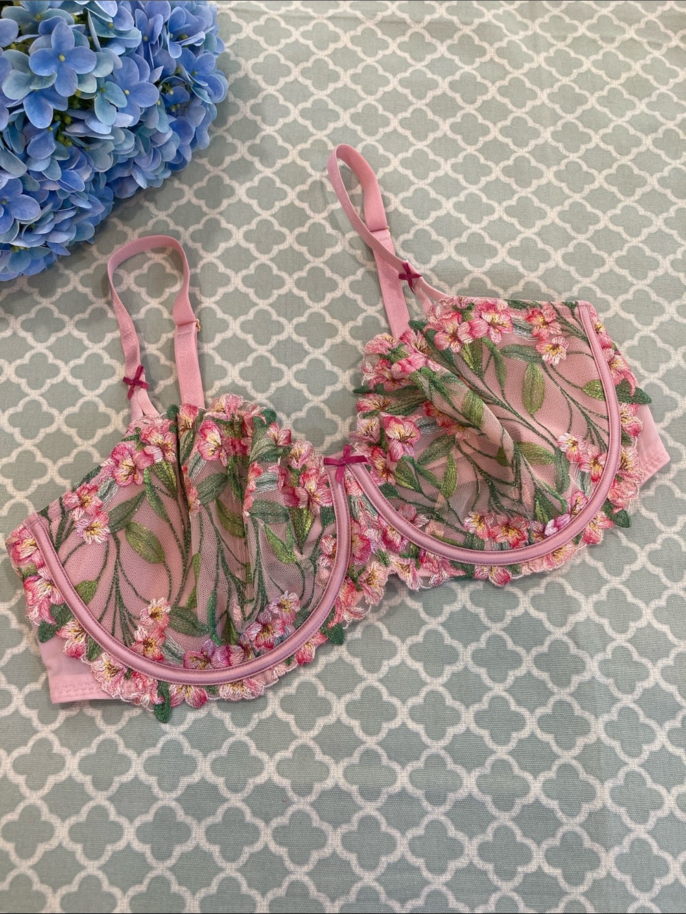 Victoria’s Secret Dream Angels Lily Embroidered Unlined Bra 40D